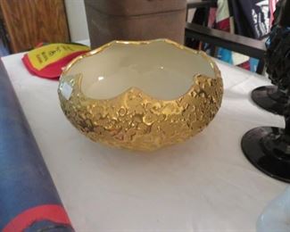 weeping gold bowl