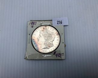 1881 Silver Dollar 