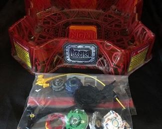 Iron Battlefield Beyblade Stadium w/Beyblades
