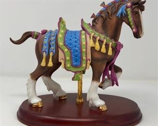 Lenox 2004 LE Christmas Carousel Clydesdale Horse https://ctbids.com/#!/description/share/415392