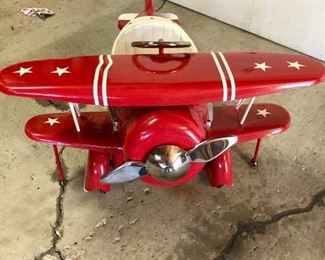  AFC Red Baron Bi-Plane Pedal Car Toy https://ctbids.com/#!/description/share/415416