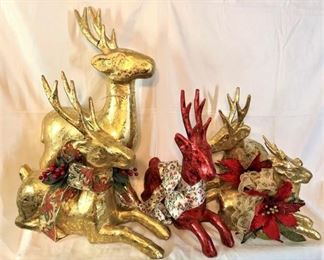 Vintage Metallic Reindeer Christmas https://ctbids.com/#!/description/share/416398