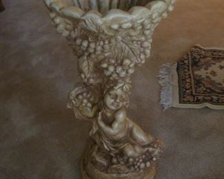 34" cherub plant stand 