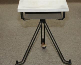 Eliot Noyes for IBM, Sculptural table or nightstand, American, c. 1950's. $500.00