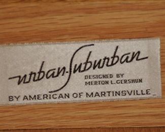 MID-CENTURY MODERN CHEST OF DRAWERS BY MERTON GERSHUN FOR AMERICAN OF MARTINSVILLE URBAN SUBURBAN LINE 1960's $850.00