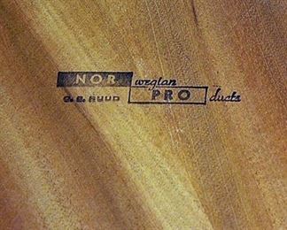 Scandinavian Modern Teak “Guitar Pick” Side Table $400.00