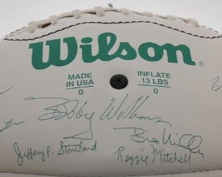 MICHIGAN STATE UNIVERSITY FOOTBALL SIGN BY BOBBY WILLIAMS AND OTHERS $50.00