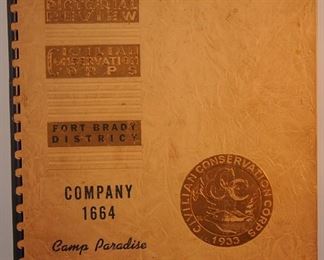 CCC COMPANY 1664 CAMP PARADISE S-127 ECKERMAN, MICHIGAN PICTORIAL REVIEW BOOKLET $50.00