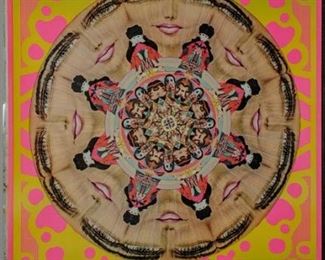 PETER MAX POSTER KALEIDOSCOPIC LIPS 24 x 36" 1969 $250.00