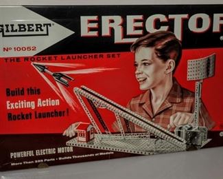 GILBERT ERECTOR SET IN ORIGINAL METAL BOX $70.00