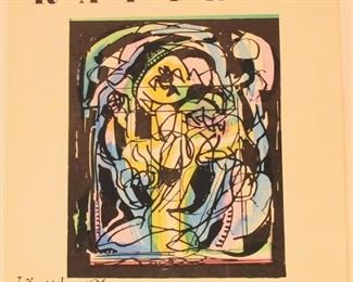 RARE ABRAHAM RATTNER PORTIFOLIO ~ SIGNED $200.00