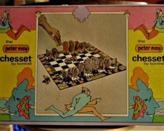 PETER MAX CHESS SET $125.00