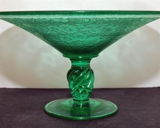 US GLASS ELEGANT GLASS COMPOTE