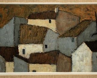 Les Toits by Frank Milo [1921-91], Mid-Century Modern ~ France 1968  $300