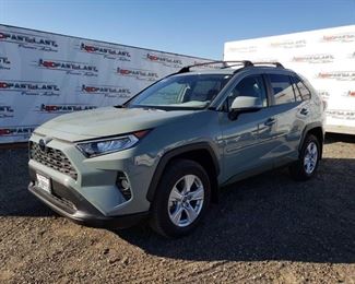 205	

2019 Toyota RAV4 with only 3,821 Miles! CURRENT SMOG
CURRENT SMOG
Year: 2019
Make: Toyota
Model: RAV4
Vehicle Type: Multipurpose Vehicle (MPV)
Mileage: 3,821
Plate: 8JBP858
Body Type: 4 Door Wagon
Trim Level: XLE
Drive Line: FWD
Engine Type: L4, 2.5L
Fuel Type: Gasoline
Horsepower:
Transmission: Auto
VIN #: JTMW1RFV6KD503316

Features and Notes:
Push button start. Dual climate zones, heated front seats. Power seats, windows, locks, and mirrors. Has sun roof. Back up camera. Auto lift trunk.

DMV fees: $28 and $70 doc fees 