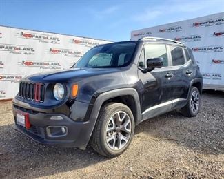 204	

2015 Jeep Renegade, See Video!
Year: 2015
Make: Jeep
Model: Renegade
Vehicle Type: Multipurpose Vehicle (MPV)
Mileage: 22,522 Plate:
Body Type: 4 Door Wagon
Trim Level: Latitude
Drive Line: 4WD
Engine Type: L4, 2.4L
Fuel Type: Gasoline
Horsepower: 184HP
Transmission:
VIN #: ZACCJBBT9FPC07583

Features and Notes:
Sold on application for duplicate title. Title not in hand. 
DMV fees: $37 and $70 doc fee