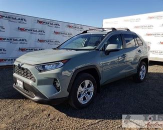 205: 2019 Toyota RAV4 with only 3,821 Miles! Current Smog See Video!
Includes 1 key fob 
Has current smog, blows ice cold AC. Only has 3,821 miles. See Video!
Year: 2019
Make: Toyota
Model: RAV4
Vehicle Type: Multipurpose Vehicle (MPV)
Mileage: 3,821
Plate: 8JBP858
Body Type: 4 Door Wagon
Trim Level: XLE
Drive Line: FWD
Engine Type: L4, 2.5L
Fuel Type: Gasoline
Horsepower:
Transmission: Auto
VIN #: JTMW1RFV6KD503316

Features and Notes:
Push button start. Dual climate zones, heated front seats. Power seats, windows, locks, and mirrors. Has sun roof. Back up camera. Auto lift trunk.
Sold on application for duplicate title. Title not in hand. 
DMV fees: $58 and $70 doc fees 