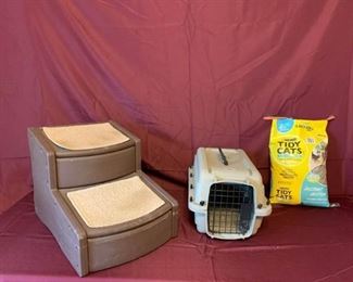Cat Carrier and Pet Steps