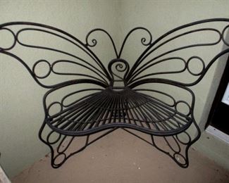 Iron Butterfly bench for two