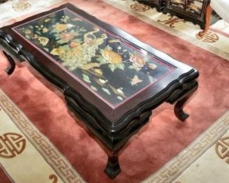 23. Black Lacquered Asian Style Coffee table