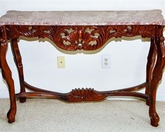 35. Marble top Console Table