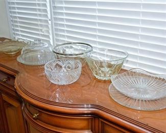 78. Pressed Glass Serving Dishes