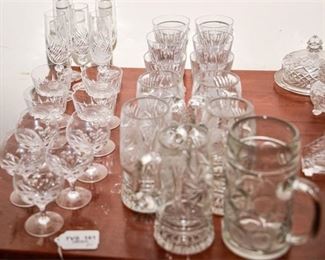 126. Cut Glass Drinking Glasses
