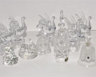 149. Crystal Swan Figurines and More