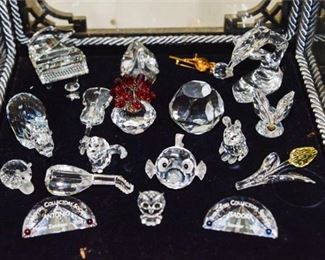 152. Collectible Crystal Figurines and More