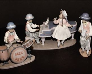 161. Lladro Jazz Band Figurine Set