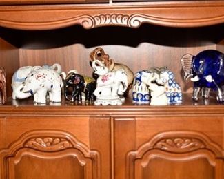 176. Collection of Elephant Figurines
