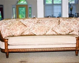 186. Carved Settee and Loveseat