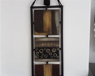 Tile wall hanging with tassel