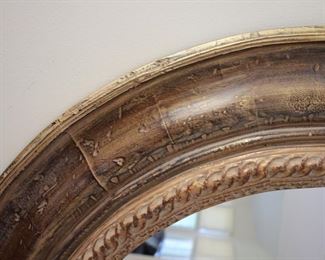 Large round decorative wall hung mirror, gilt finish, 37” round
Asking: $185
