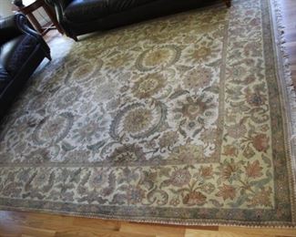 Floral handmade area rug (under leather sofa), 8’ x 10’
Asking: $350
