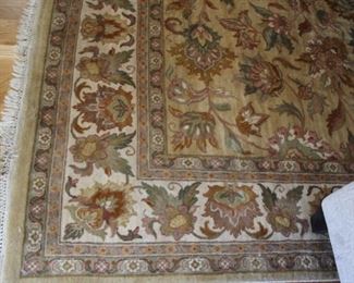 Floral handmade are rug (seen under ottoman), 8’ x 10’
(minor wear to one corner see photo)
Asking: $250
