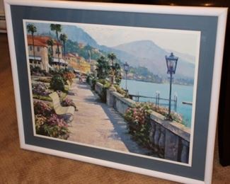 Howard Behrens framed print, “Bellagio Promenade”, 30”h x 39 3/4”
Asking: $75
