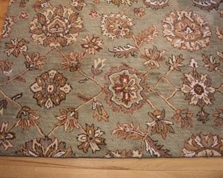 Indian 100% wool area rug, sage green ground, 7’ x 9’
Asking: $300
