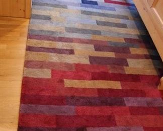 Color block area rug, 5’ x 8’
Asking: $150
