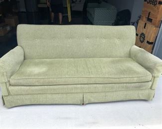 Vintage pale green sofa. Asking $100