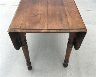 Handmade antique (late 1800s) drop leaf table. Asking $300