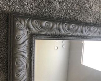 Large 42" x29" Rectangular Mirror with Silver Frame (originally $199)