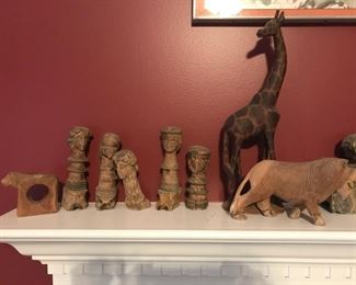 African carved figurines