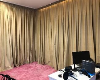 Soundproof curtains 24ft L x 125H $250 