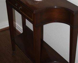 antique Mahogany table made by Columbia Manufacturing Co. - $225 