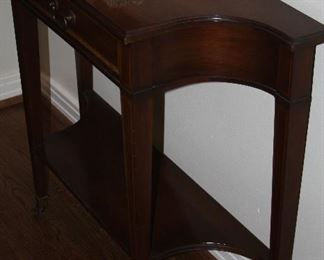 antique Mahogany table made by Columbia Manufacturing Co. - $225 