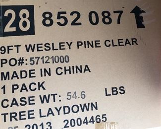 9’ Wesley Pine Xmas Tree