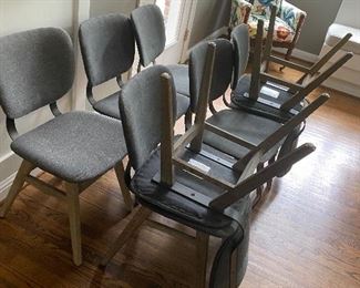 Set of 8 Chairs Room and Board? West Elm? $350 all

H 31”
W 18”
D 20”