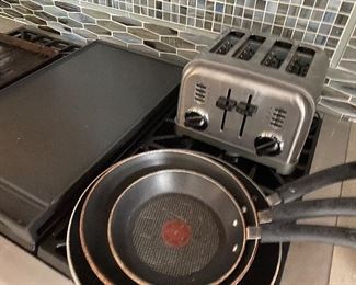 Toaster and Pans $30