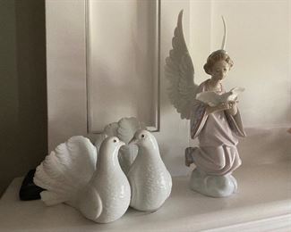 2 doves only  lladro $55